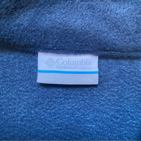 Columbia Mens Navy Fleece Full Zip Vest XXL - Picture 6 of 10